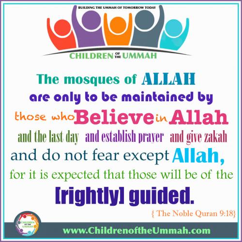 The mosques of Allah those who Beleive in Allah